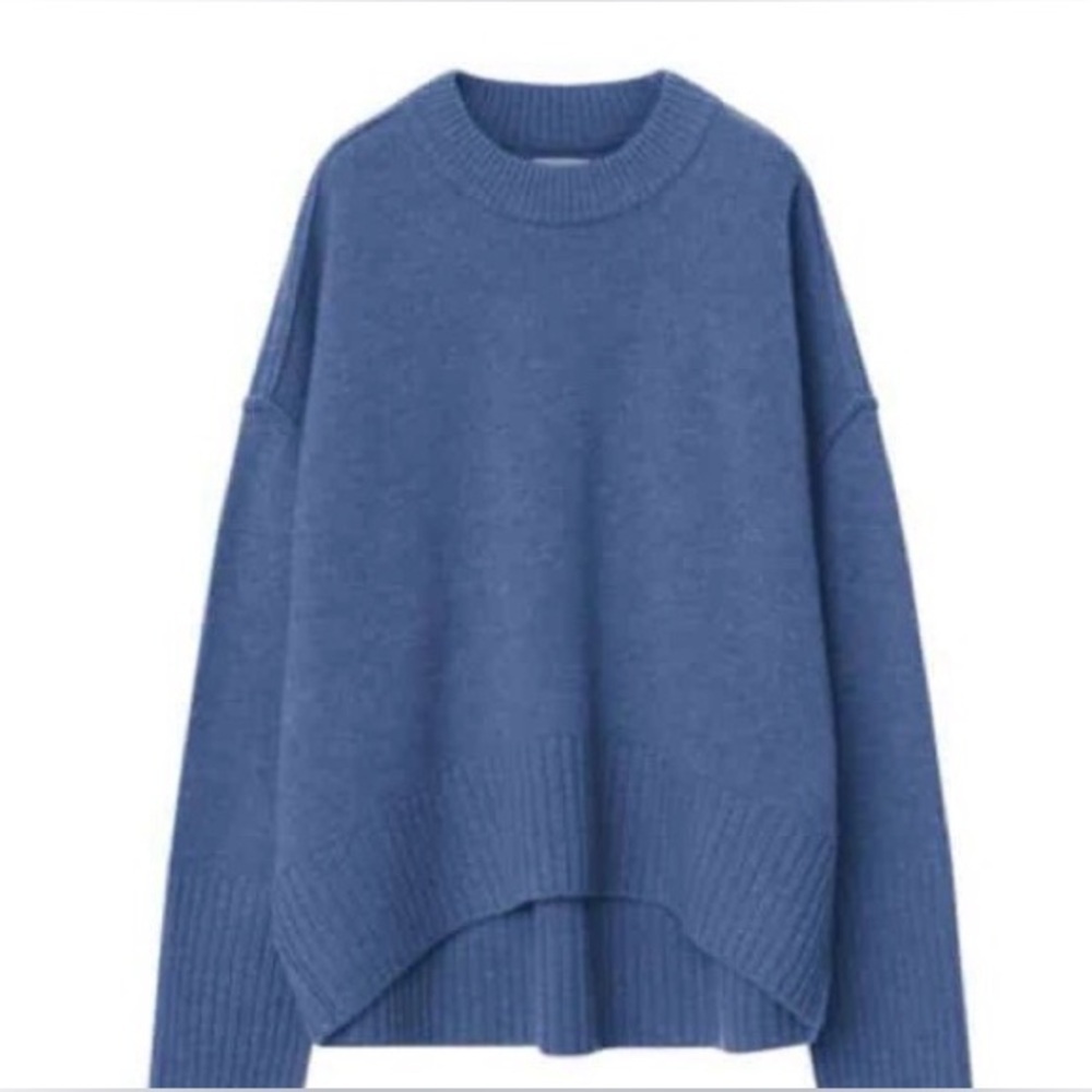 Day Birger et Mikkelsen light Blue wool Crew Neck oversized Sweater size S
